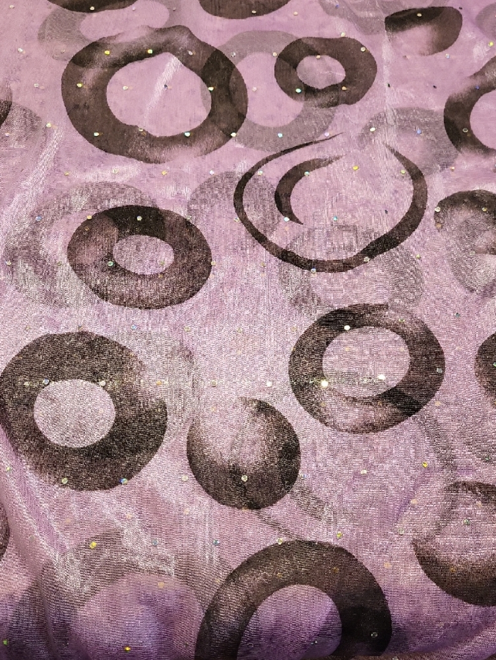 Assorted Patterned Scarves - Purple, Green, Blue, Navy - Picture 9 of 9